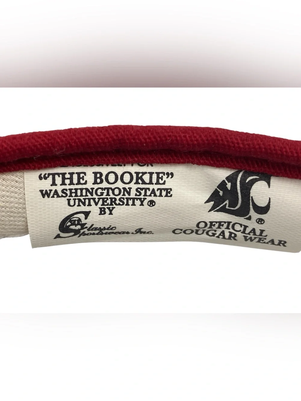 Vintage WSU Cougars Women's Sun Visor Washington State University Tennis Golf